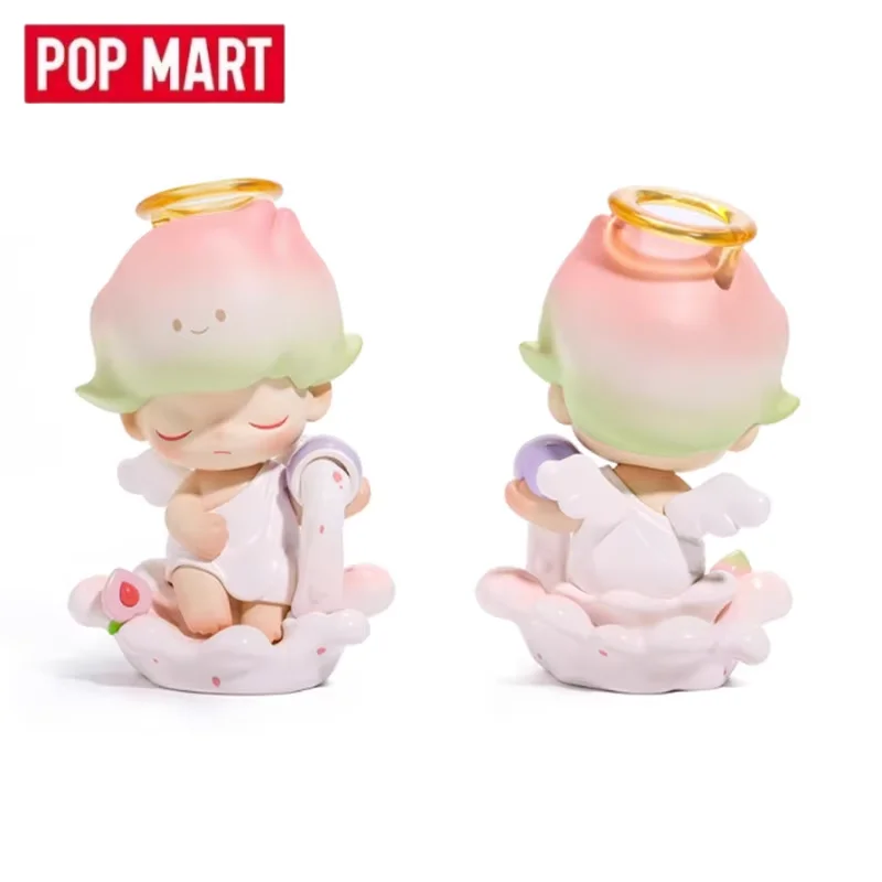 

Pop Mart DIMOO Белый Персик Гранат Kawaii Аниме Фигурка Орнамент Фигурки Домашний Декор Настольные Куклы Модель Подарок Для Девочек