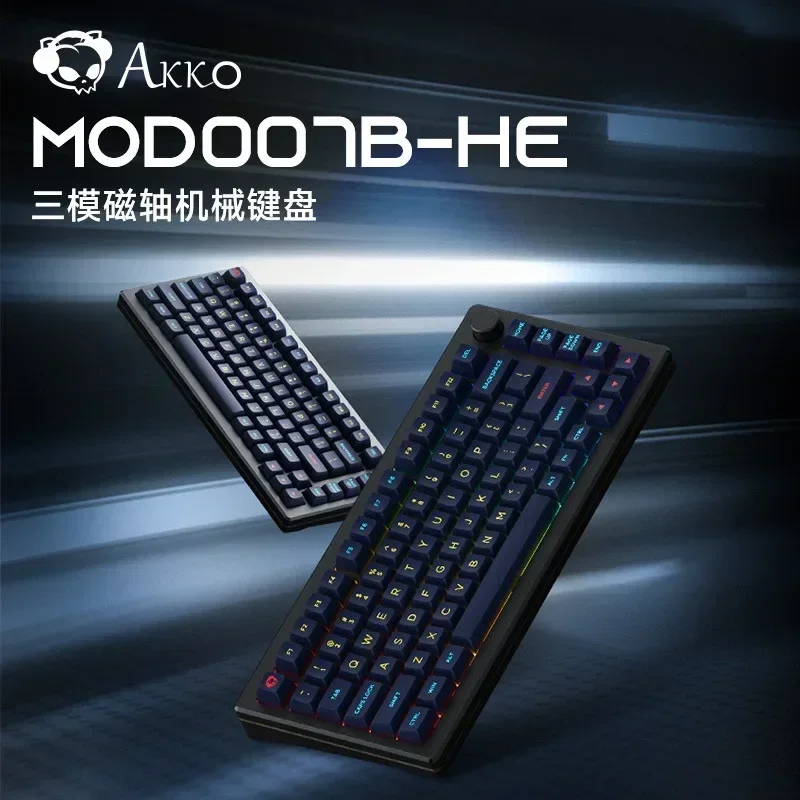 Monsgeek AKKO MOD007B-HE mechaniczna klawiatura Gamer 3 tryb 2.4G bezprzewodowa klawiatura Bluetooth 82Key Hot-swap prezenty z klawiaturą do gier