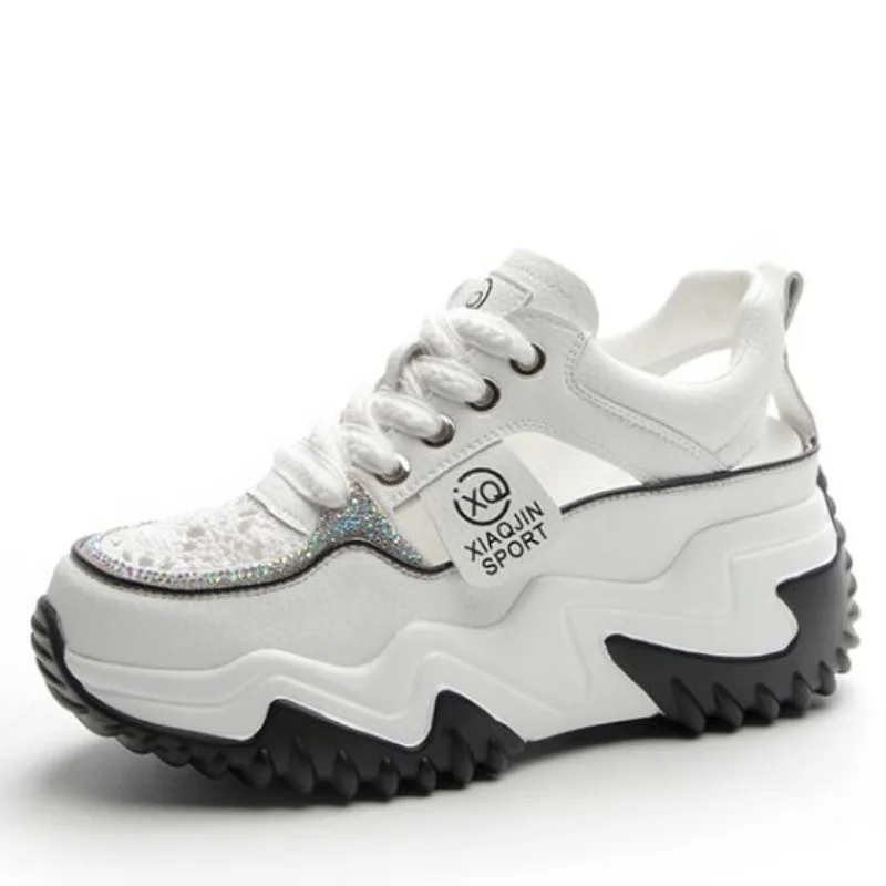 

7 см коровья замша из натуральной кожи на танкетке ROME летние блестящие полые массивные кроссовки удобные сандалии тапочки женская удобная обувь