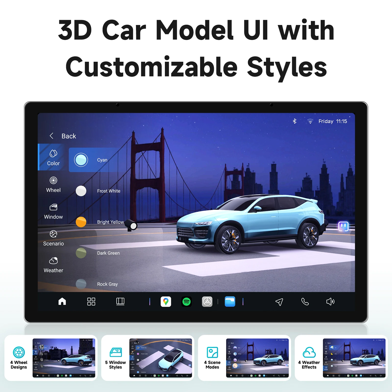 AURAI X100 Android Auto-Intelligentes Display für Alfa Romeo MiTo 955 2008 - 2016 Auto CarPlay DSP GPS Dual-MIC KI-Sprachsteuerung – Detail 11