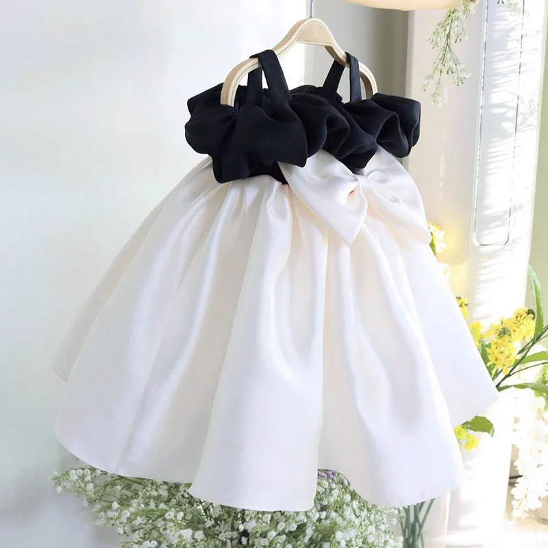 Short Long Evening Children Dresses for Elegant Party Girls Dresses 2 to 8 Years Prom Dress Baby Girl Dress Kid Clothing Wedding