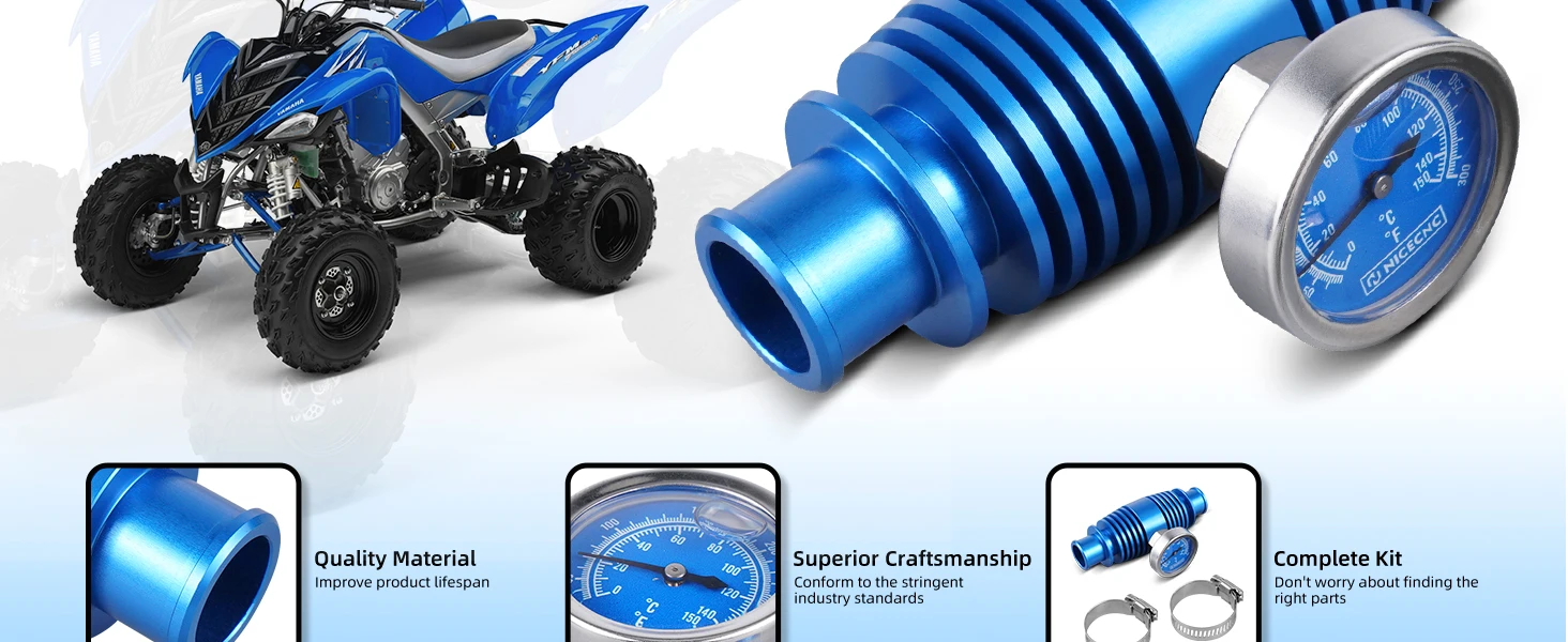 NICECNC Für Yamaha Raptor 700R 2009-2026 ATV Kühler-Wassertemperaturanzeige Kühler-Kühlmittel Für Yamaha Banshee 350 Honda – Detail 2