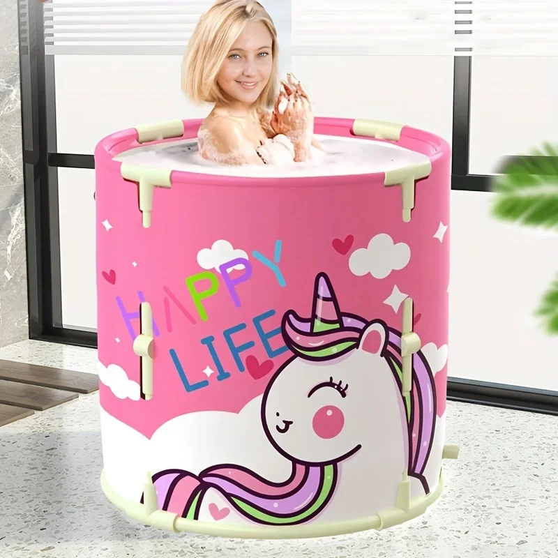 Portable Folding Bathtub for Adults and Children, Home Bathtub, Collapsible Fabric, SPA