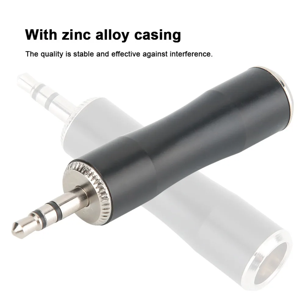 2PCS Gold Plated 3.5mm Male to Mini XLR 3pin Male Plug and Play Audio Adapter Connector Balanced Audio Adapter for Microphones