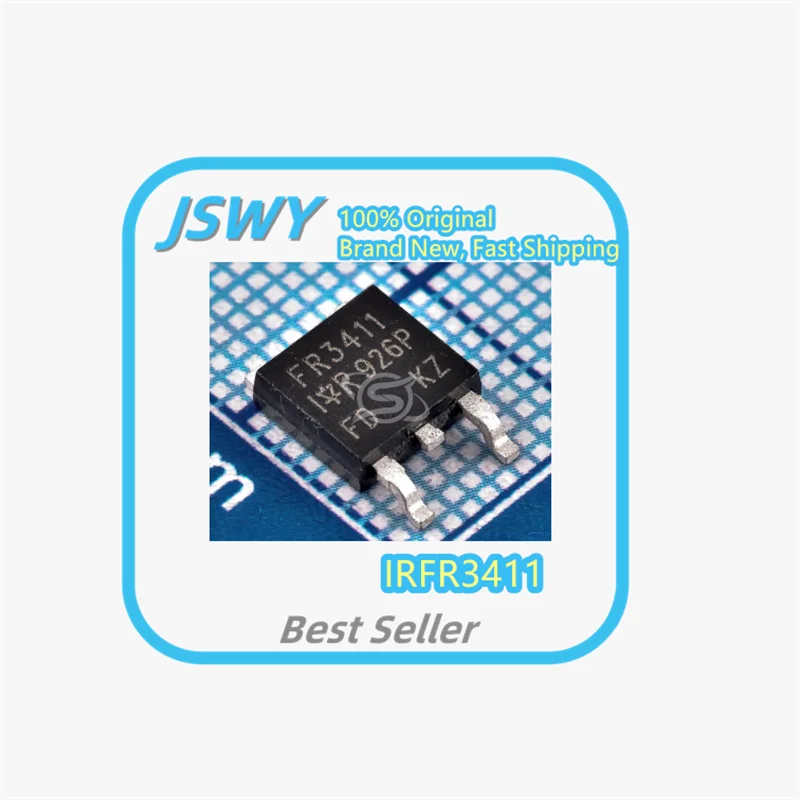 (10/50 Pieces) IRFR3411 FR3411 TO-252 32A 100V Channel MOSFET Chip - Original Genuine MOSFET Chip for Electronics Market