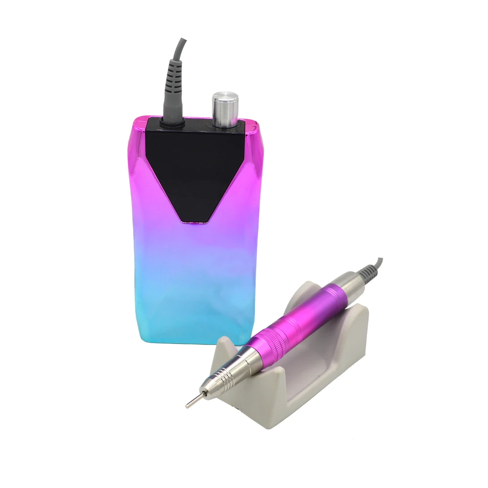 

Дрель для ногтей градиентного цвета, 35000 об/мин, беспроводная перезаряжаемая профессиональная дрель для ногтей Efile