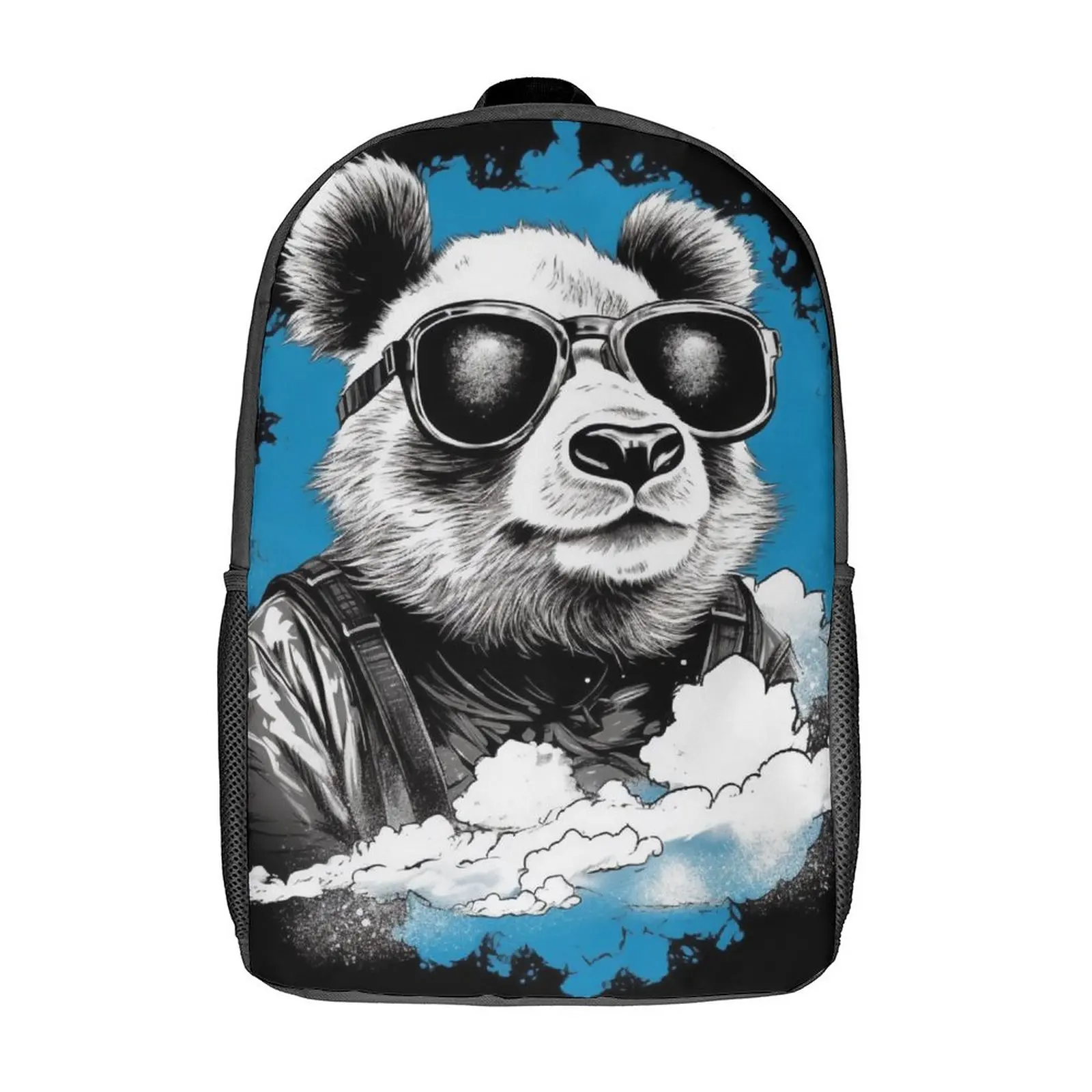 

Panda Backpack Crazy Animal With Glasses Kawaii Backpacks Female Travel Large School Bags High Quality Rucksack