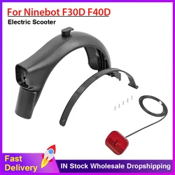 Rear Fender Taillight Set for Ninebot F30D F40D E-Scooter Rear Mudguard Brake Safty Lamp Electric Scooter Parts Accessories