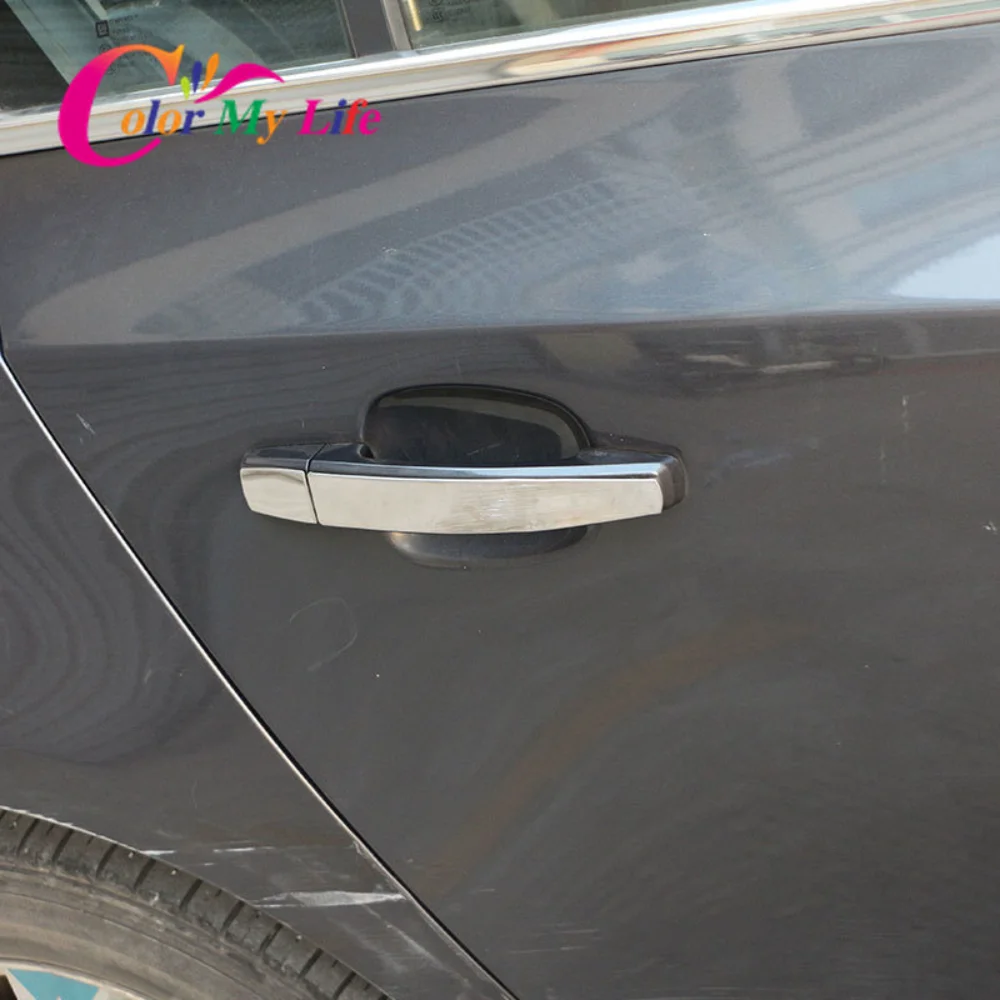Stainless Steel Door Handle Cover Sticker for Opel Zafira Astra Insignia Vauxhall Mokka ASTRA J for Chevrolet Cruze Malibu Trax