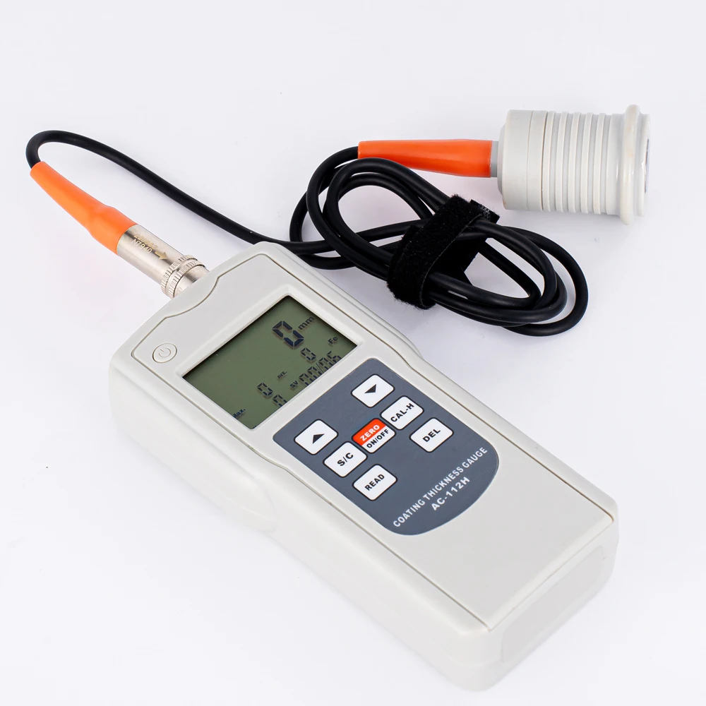 AC-112H Portable Coating Thickness Gauge High Precision 0~12mm Professional Anticorrosion Coating Thickness Meter Split Type