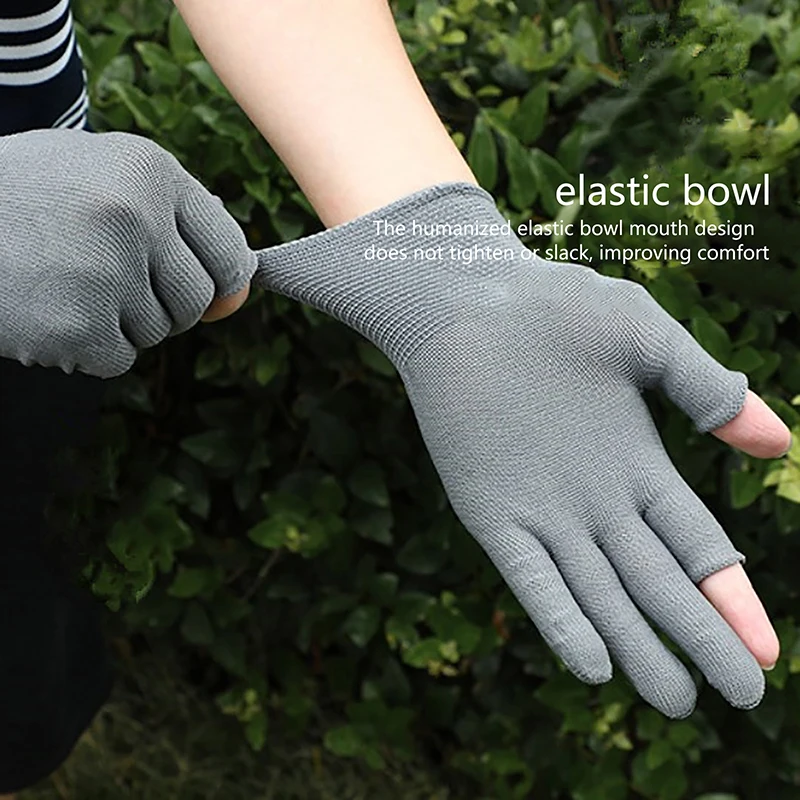 Spring Summer Gloves Magic Two-Finger Touch Screen Gloves Smartphone Texting Stretch Adult One Size Sun Protection Driving Glove