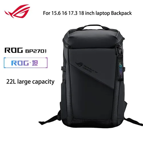 정품 노트북 배낭 ROG BP 2701, 15.6 인치, 16 인치, 17.3 인치, 18 인치, E스포츠 게임 트렌드, 비즈니스 여행 가방, 22 L