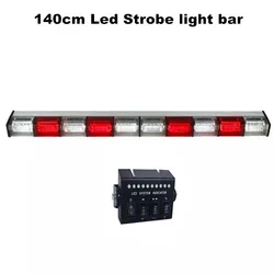 140cm Led car emergency light,Police strobe bar light,traffic direction light with controller,mounted by brackets,waterproof