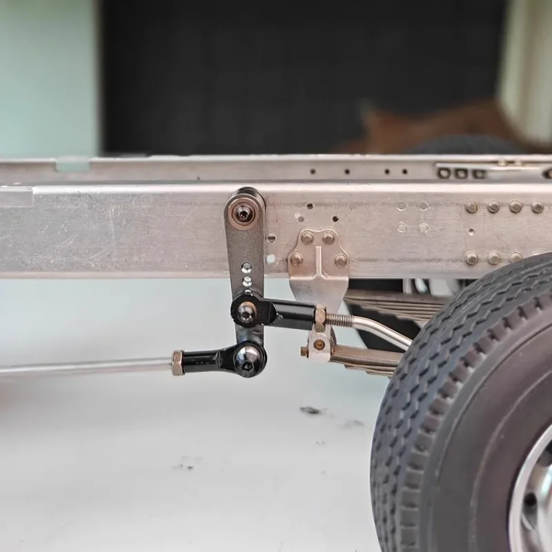 Tige de Distribution de Proportion de liaison de Simulation en métal, pour camion Tamiya RC 1/14, carte robuste Scania Volvo, pièces de bricolage, jouets