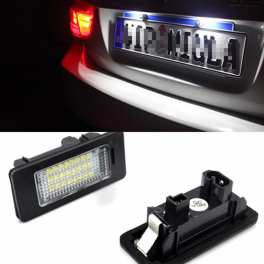 

For BMW X6F10E60E70E82E39E90E92E9 3 Series LED License Plate Light X5X3 License Plate Light Modification