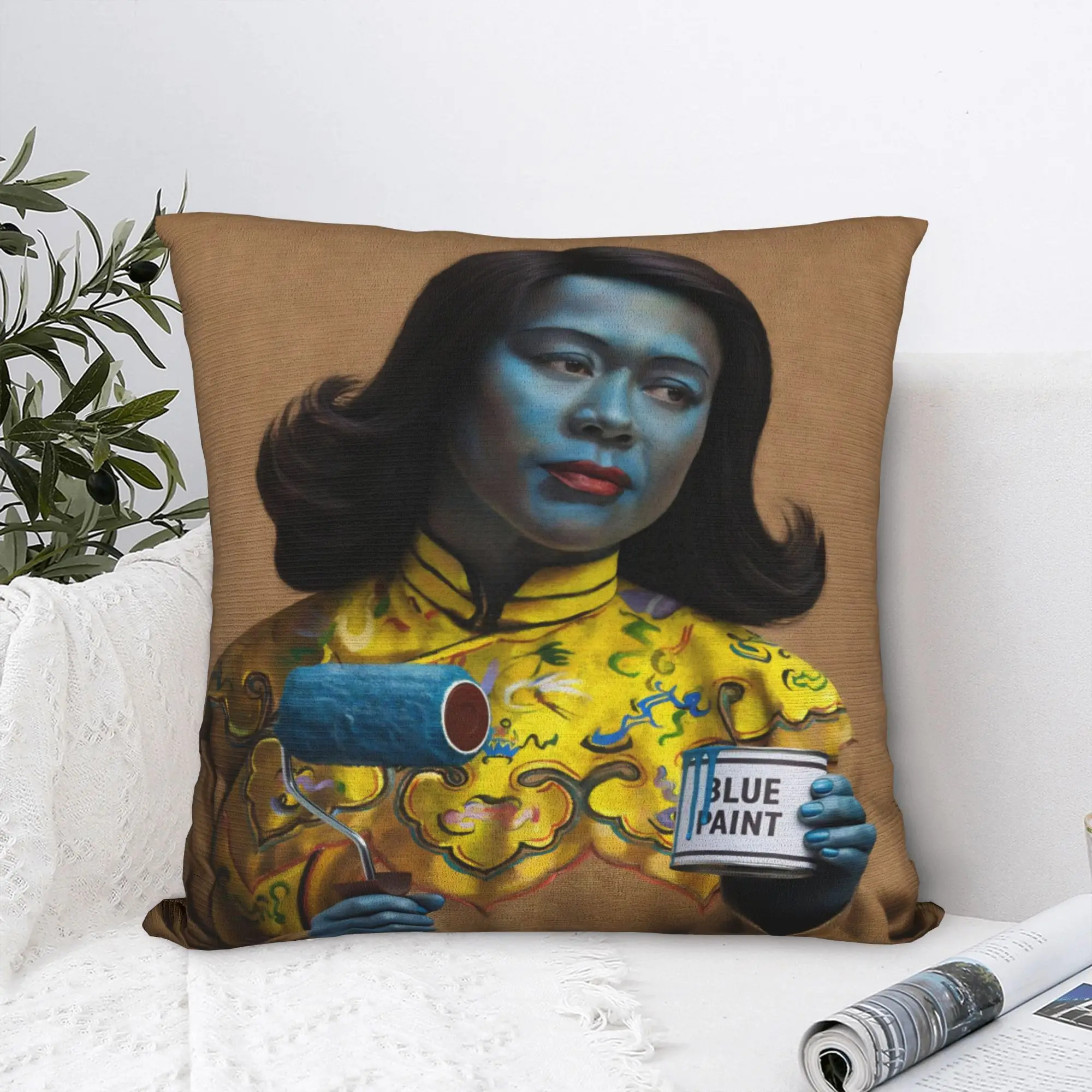 New Style Home Miss Wong Vladimir Tretchikoff  Decor Pillowcase Stuff  Pillow Cover Zipper Multiple Sizes