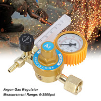 Argon Gas Regulator 0 To 3500psi Aluminum Alloy TIG Flow Meter Argon Gas Pressure Reducer