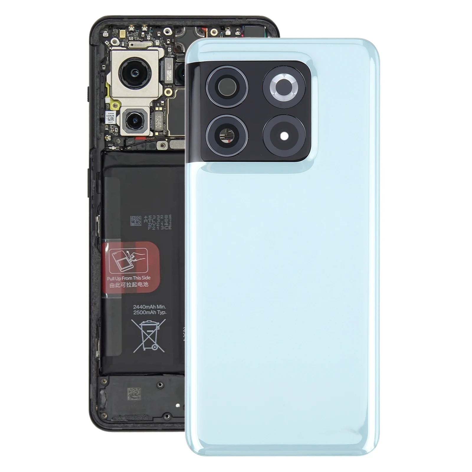 Battery Back Cover for OnePlus 10T with Camera Lens Cover Phone Rear Housing Case Replacement