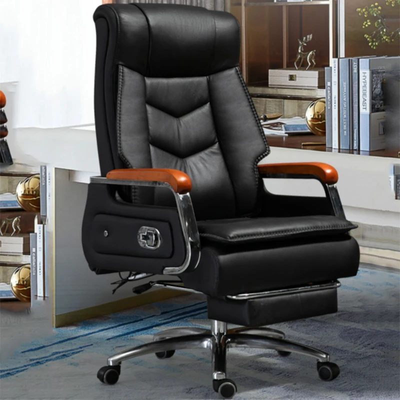 Swivel Computer Office Chairs Mobile Recliner Accent Executive Office Chairs GamingLeather Chaise De Bureau Furniture Luxury