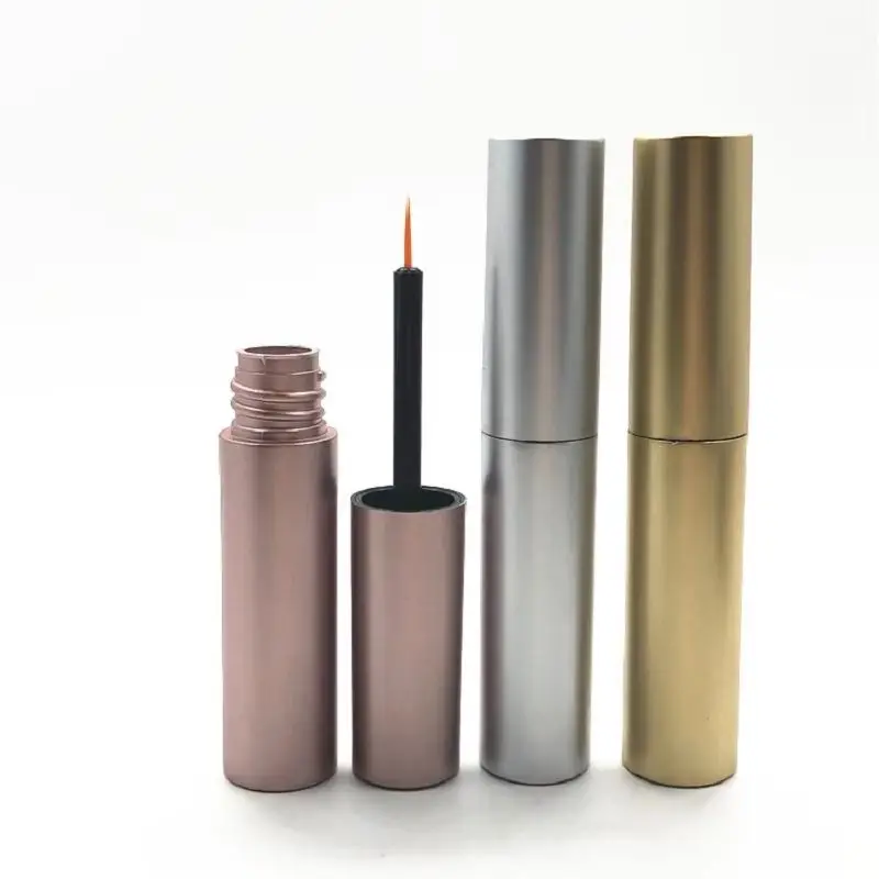

30pcs 50pcs Empty Eyeliner Tube Gold Eyelash Growth Liquid Refillable Bottle Silver 8ML Plastic Eyeliner Liquid Packaging Tubes
