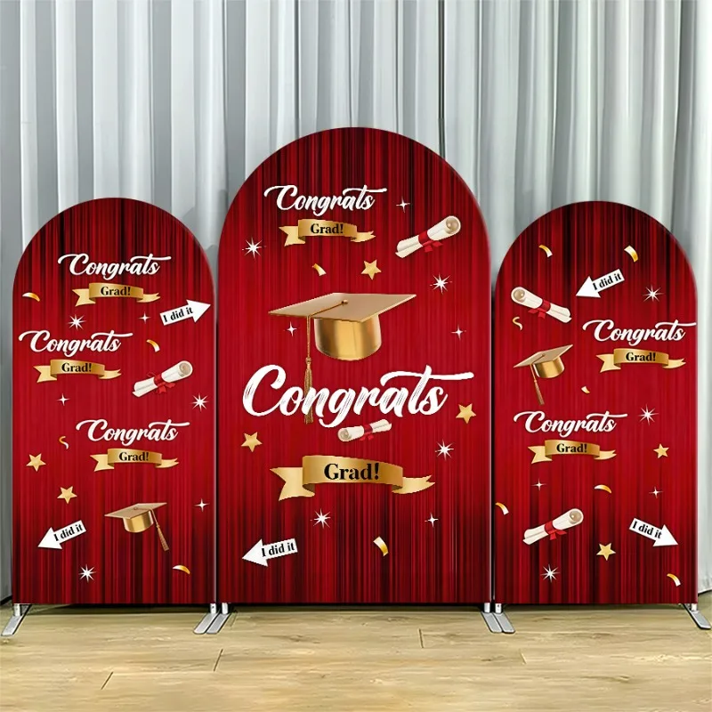 

Arch Backdrop Cover Single Side Gymnastics Pink Star Party Decoration Photo Booth Background Event Supplies Celebration Props