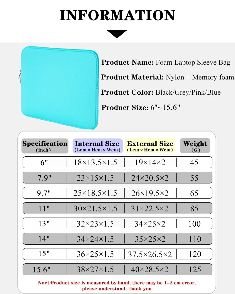 Laptop Bag 11 12 13 15 15.6 Inch Laptop Case Soft Bag Office Travel Business For Xiaomi Lenovo Hp Dell Computer Case Macbook Air view 6