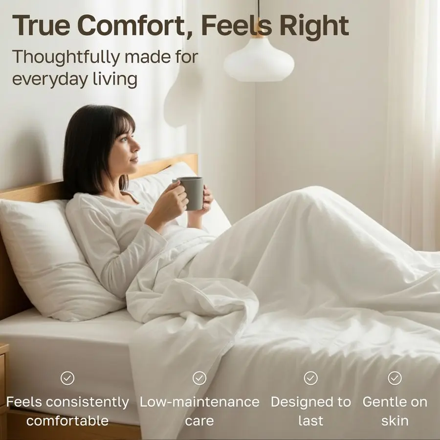 

Мягкий комплект постельного белья Queen Size, 400 нитей, сатин, 100% натуральный хлопок, для кровати Queen Size, глубокие карманы для надежной фиксации, Du