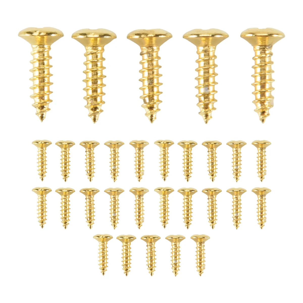 A98U 30pcs New Gold Pickguard Screws For Fender Strat/Tele Electric Guitar Bass