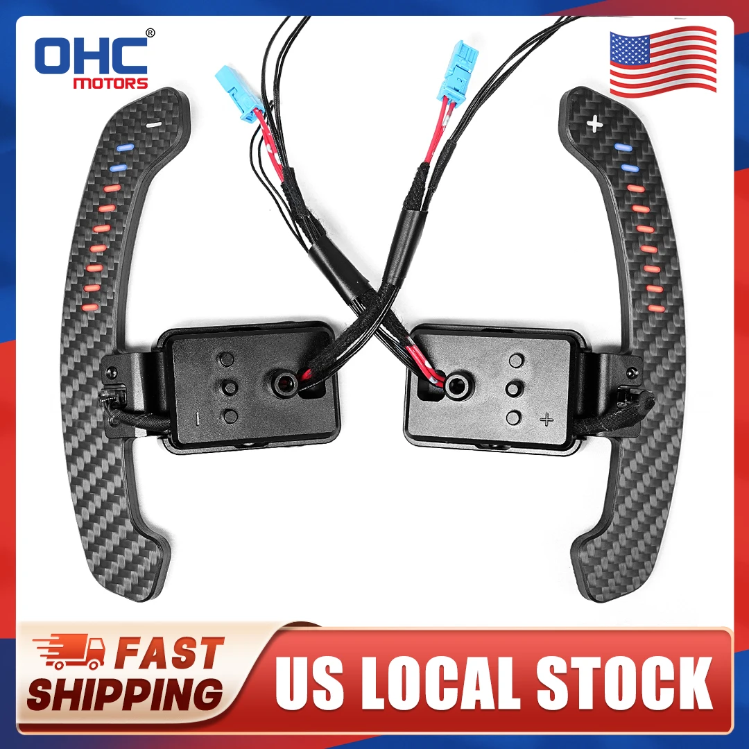 

LED Magnetic Carbon Fiber Paddle Shifter For BMW F10 F06 F07 F11 F18 F12 F13 F01 F02 F30 F31 F32 F33 F34 2 3 4 5 7 Series