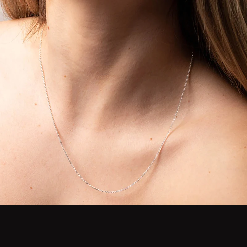 adjustable-silver-plated-o-link-necklace-women's-fashion-jewelry-versatile-simple-design-no-pendant-universal-fit-lockbone-chain