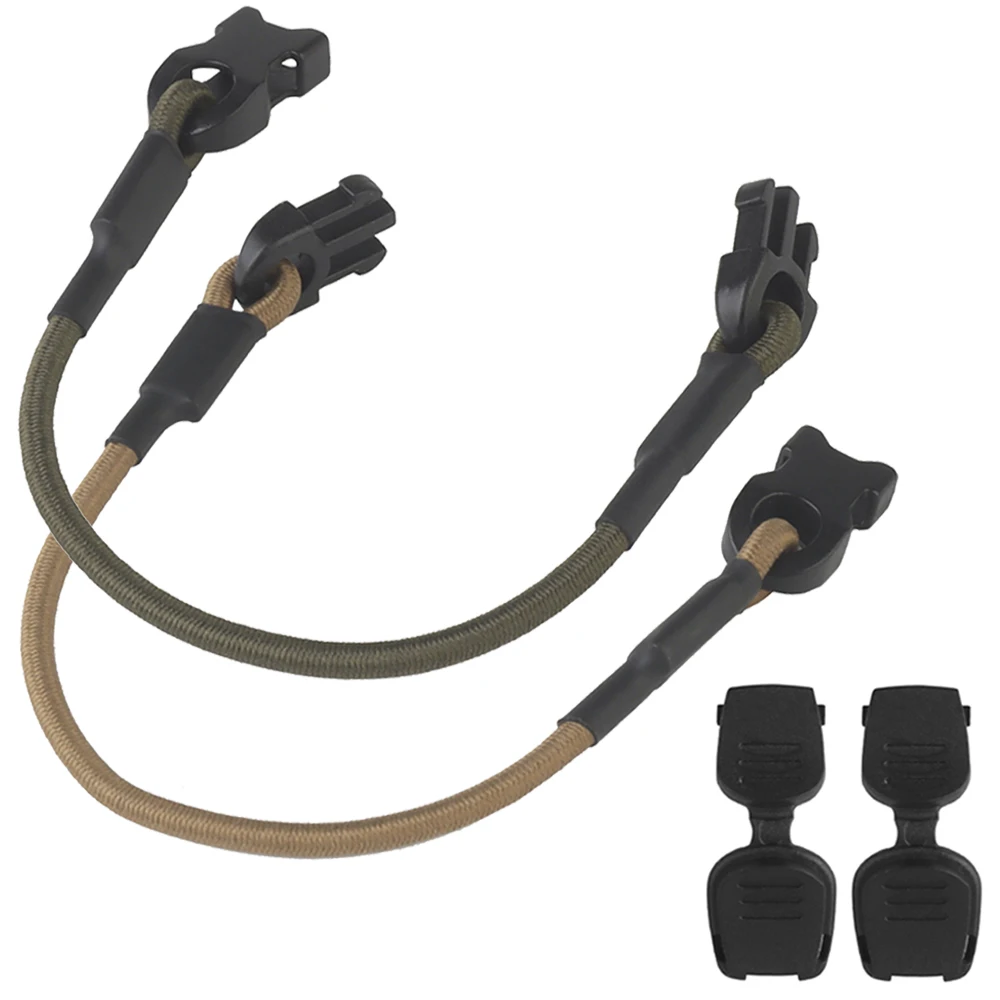 

3Pcs/set Multi-purpose Fixing Rope Tactical MOLLE Gear Organize Elastic Cord Outdoor Hunting Camping Tool Gloves Clip Buckle