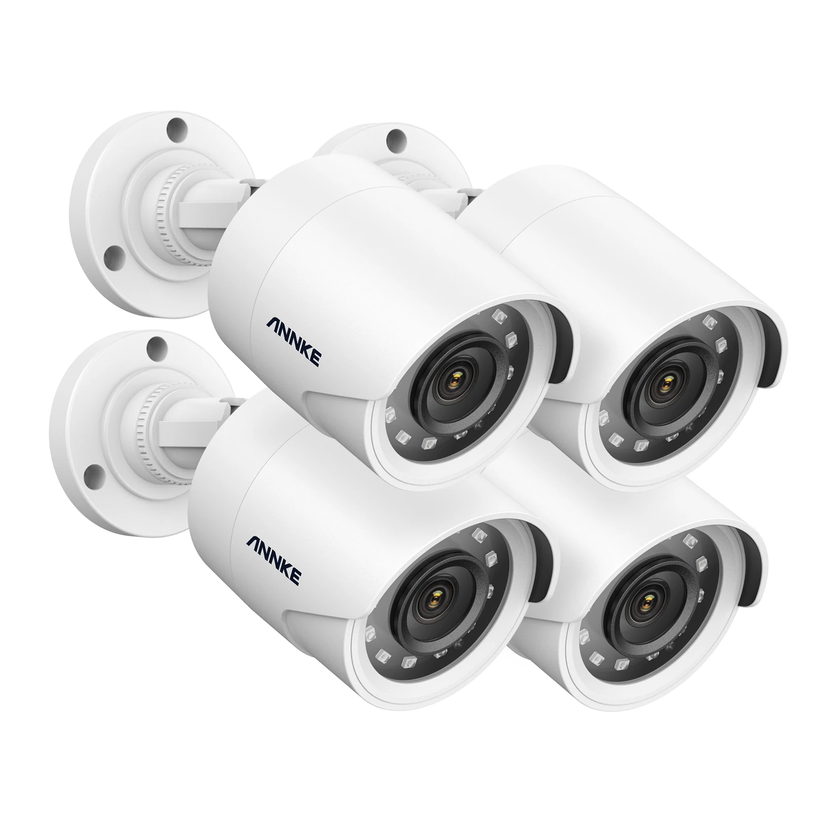 ANNKE 4X Ultra HD 5MP TVI CCTV Camera Outdoor Weatherproof Video Security Surveillance Kit With EXIR Night Vision Email Alert