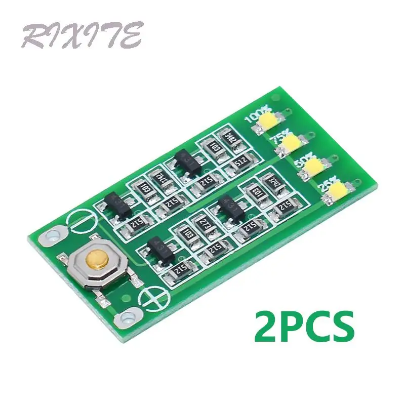 2PCS 3S 11.1V 12V 12.6V Lithium Battery Capacity Indicator Module Lipo Li-ion Power Level Display Board 3 Series 9-26V