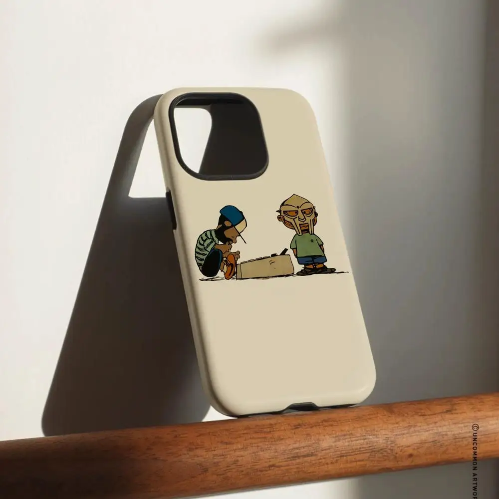 حافظة هاتف J-J DILLA مع Mf Doom لهاتف سامسونج جالاكسي S25 24 23 22 Ultra Plus A56 36 26 لامعة عالية الدقة بطبقة مزدوجة غلاف صلب