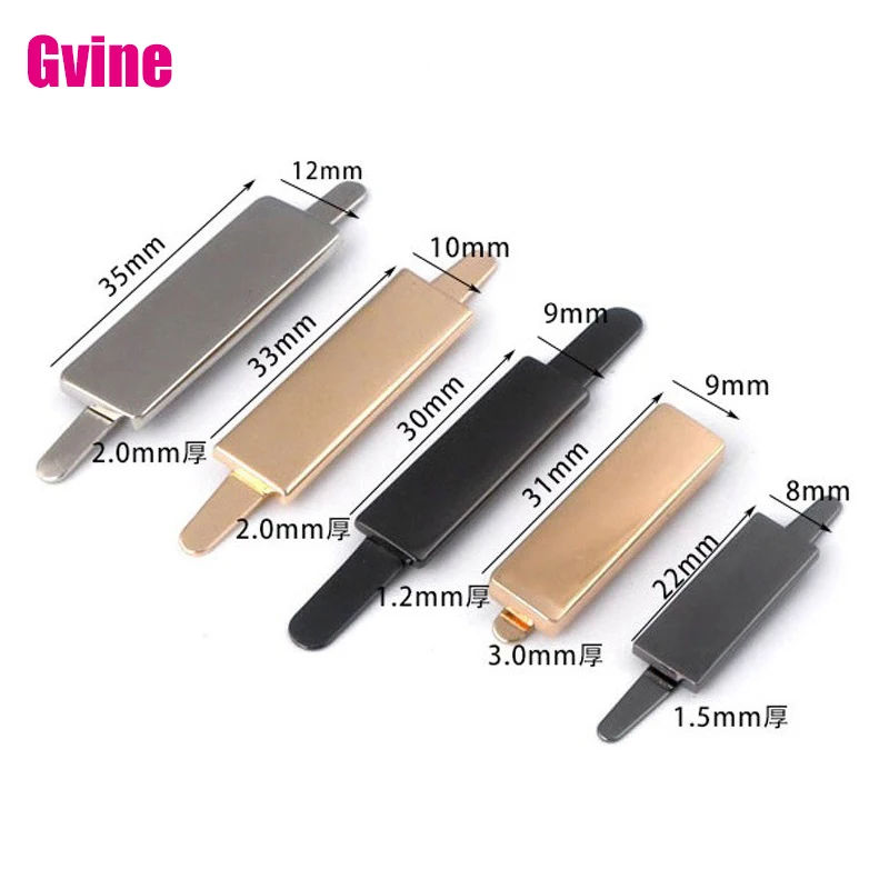 

10Pcs 60/45/40/35/33/30/22mm Handmade Metal Bag Label Name Plate Decorative Tags for Garment Label Buckle Sewing Accessories