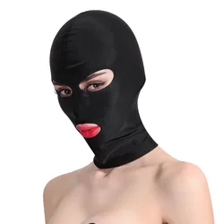 Unisex Women Mens Face Mask Adults Masks Cosplay Props for Nightclub Slave Punish Headgear Adult Game Bondage Set