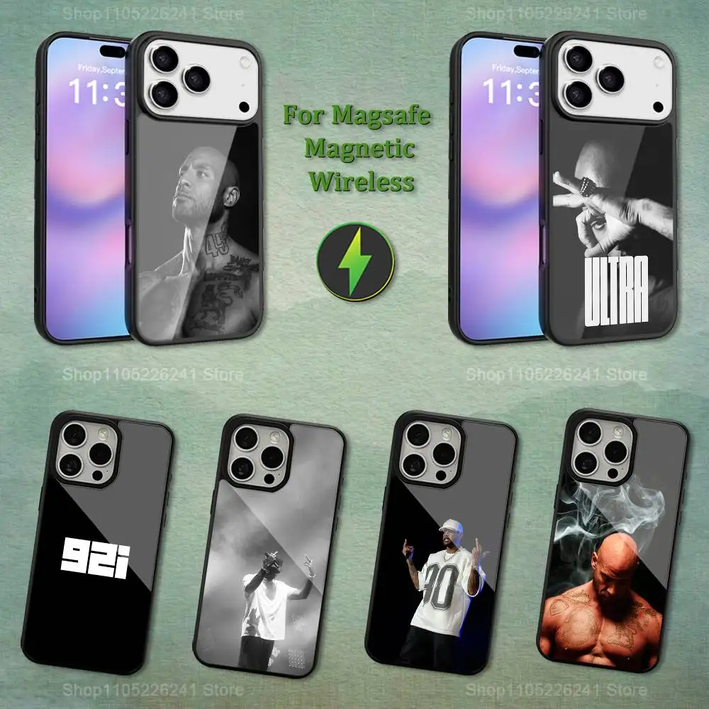 Rapper B-Booba Singer Phone Case For iPhone 13,12,11,16,15,17,14,Pro,Max,Plus,Mini, For Magsafe,Magnetic Wireless Charging