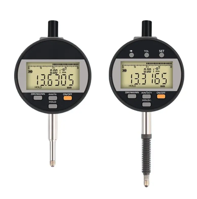 IP54 Digital Indicator 0-12.7/25.4/50.8mm 1μm Electronic Indicator Gauge Rechargeable Battery Data can be connected to PC.CD