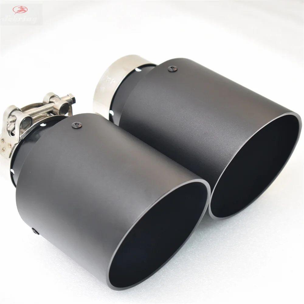 1piece Aluminum Alloy Matte Black Stainless Steel Exhaust Muffler Car Auto parts Modified Tip tail accessories e46 f30 xf