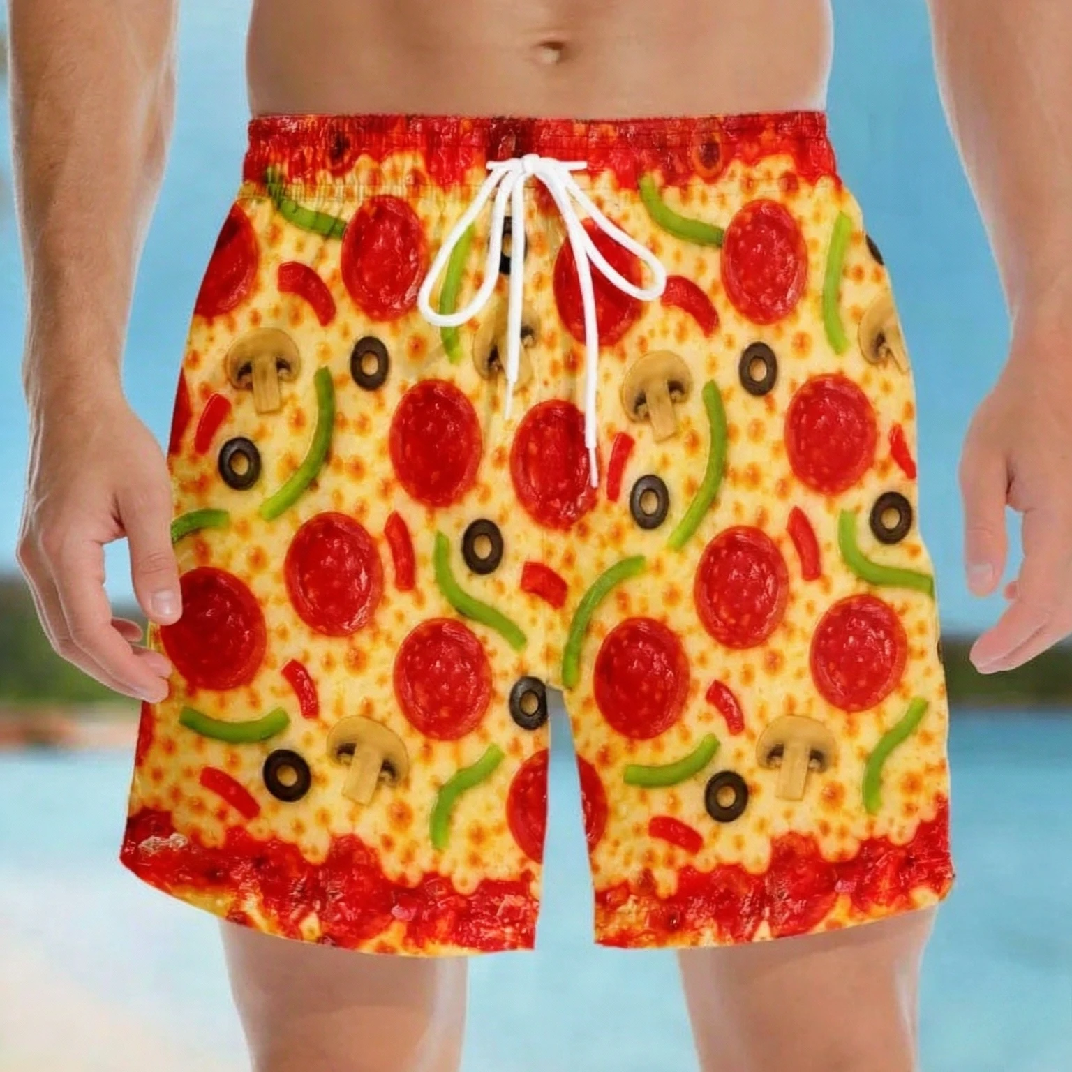 Calções de Praia Masculinos co - 3D Printing In Food avaliação e preço