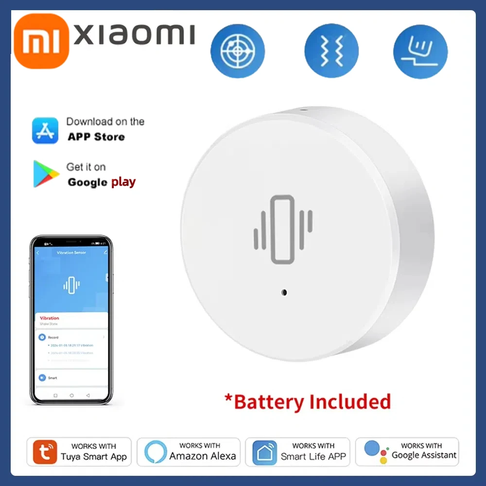 

Умный датчик наклона Xiaomi, мониторинг в реальном времени, сигнализация обнаружения дверей, окон, умная система защиты дома