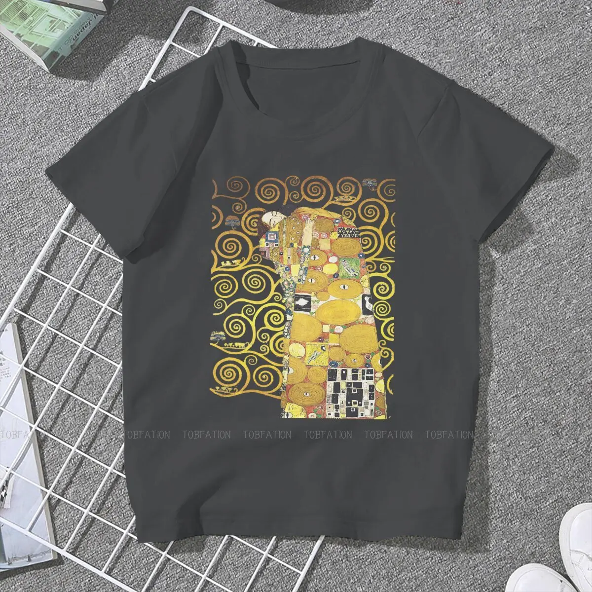 Hug Kawaii Girls Women T-Shirt Gustav Klimt Painting 5XL Blusas Harajuku Casual Short Sleeve Vintage Oversized Tops