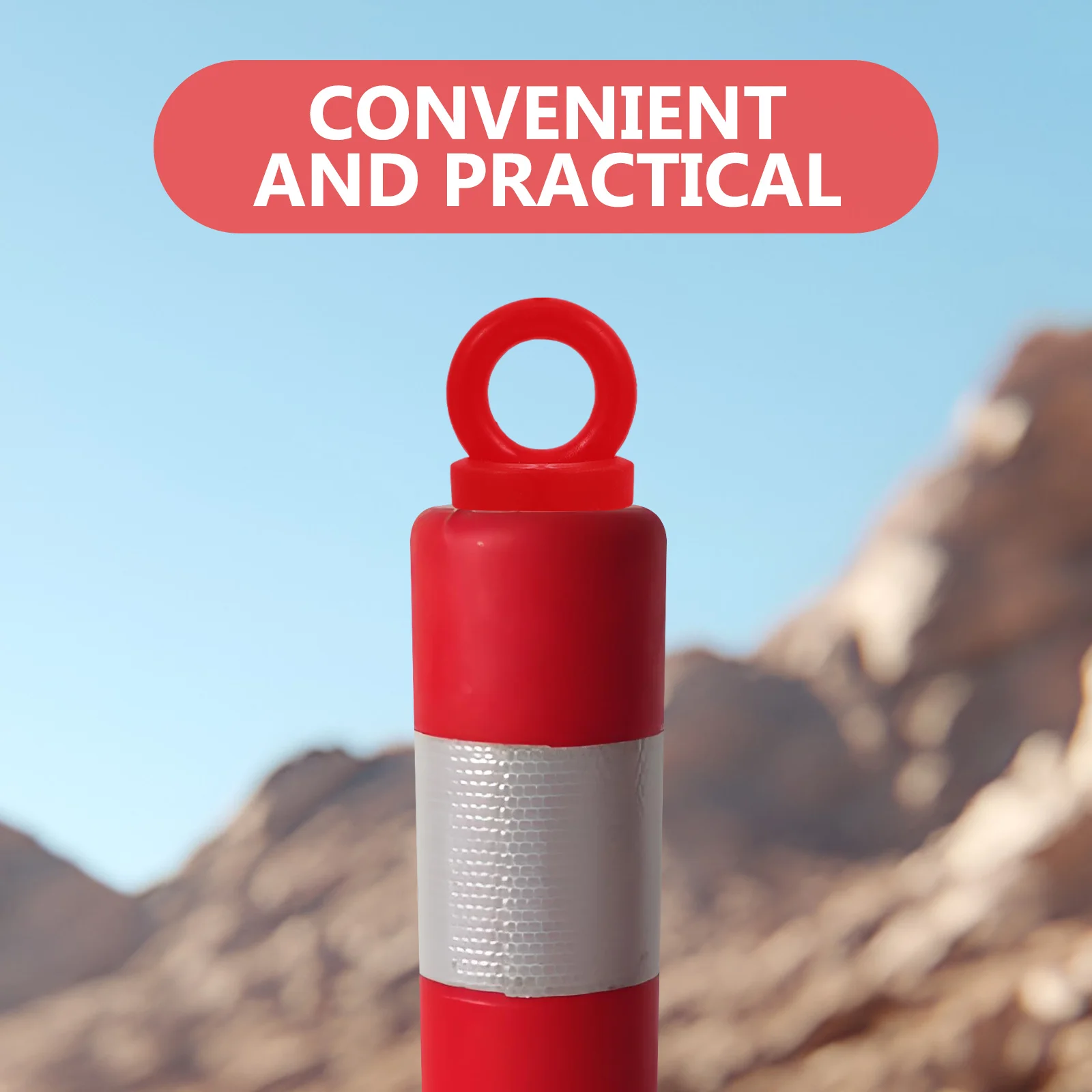 4 stücke Warnung Säule Kappe Outdoor Kappen Leitplanke Post Abdeckung Externe Post Kappe Sicherheit Kegel Für Verkehrs Straße Parkplatz Verwenden langlebig Pe