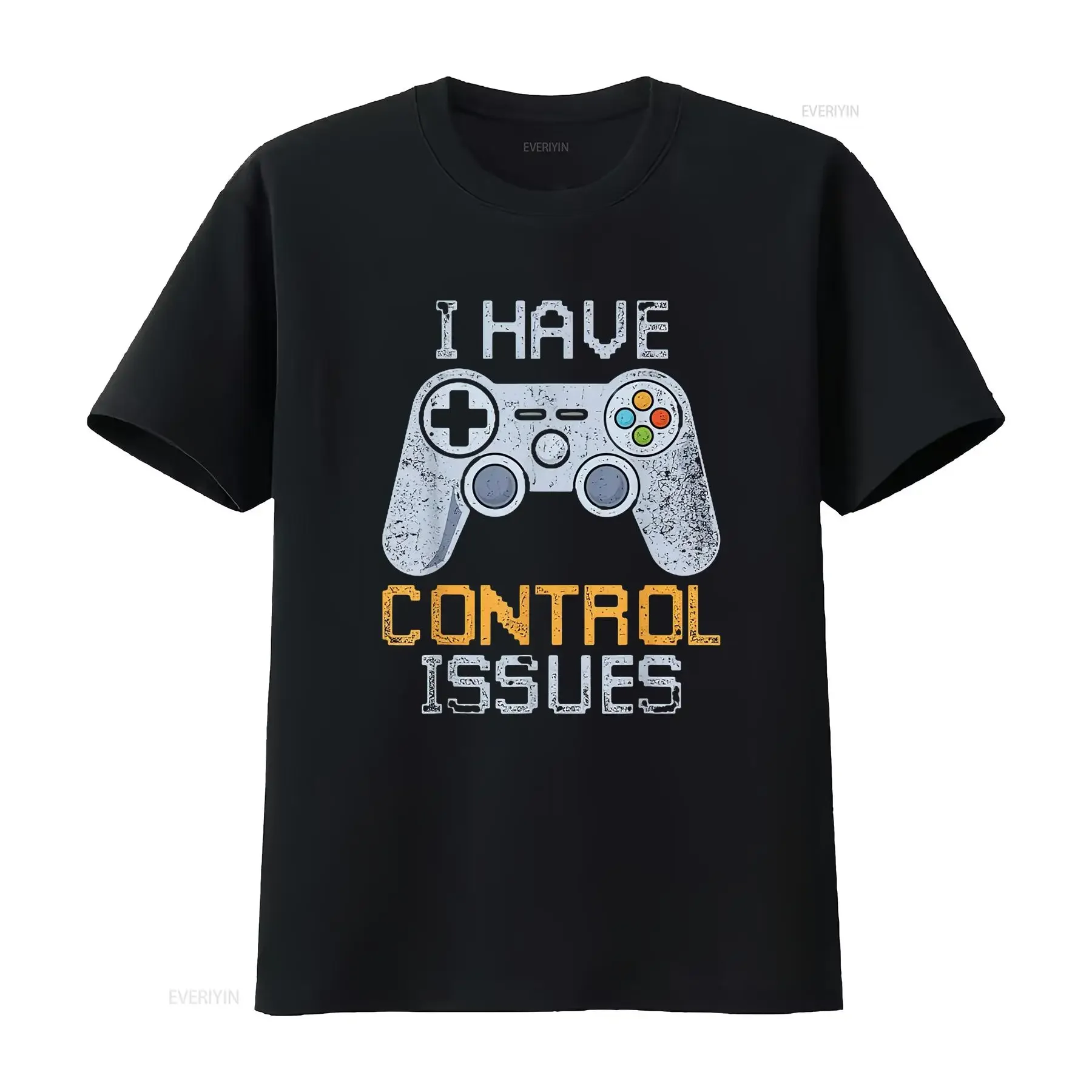 Mens Video Games Player Gamer Controller Funny Gaming T Shirt Black vintage Washed graphic Comfortable Casual Stretched