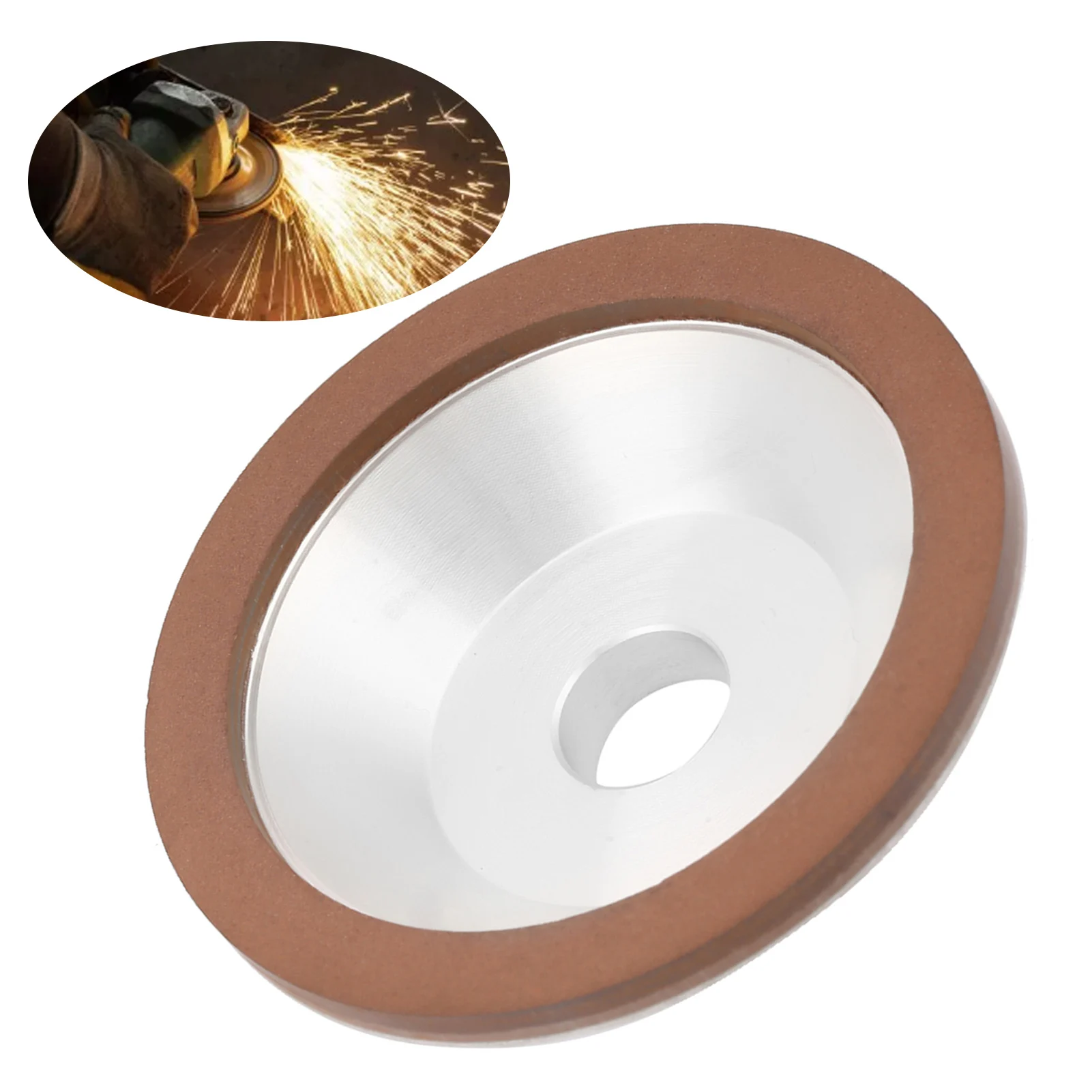 

Cup-shaped grinding wheel, 100 mm, 180-grit, carbide grinding wheel for metal, cup-shaped grinding wheel, 180-grit, cup-shaped