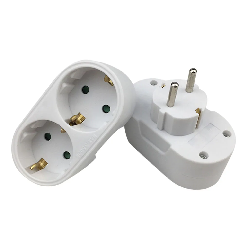 16A EU Plug Portable Multifunctional Wall Outlet Splitter Power Distribution Adapter Strip Socket Travel Home Accessories Parts