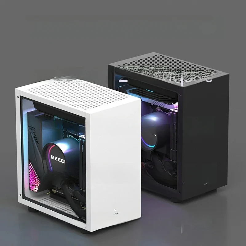 GEEEK M21 M31 Itx Chassis 120 بطاقة رسومات مبردة بالماء وشبه عالية، مزود طاقة صغير 1U