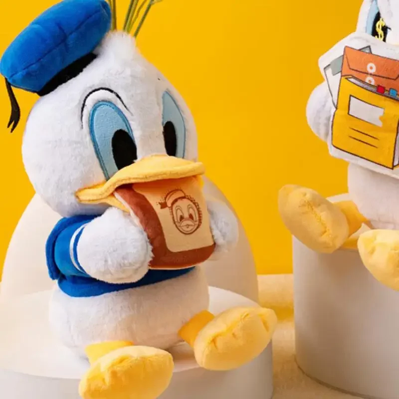 Disney Donald Duck Baumwollpuppe Junge und Mädchen Plüschtier Tägliche Aktivitätsserie Plüschpuppe Sofa Bett Dekoration Valentinstagsgeschenk