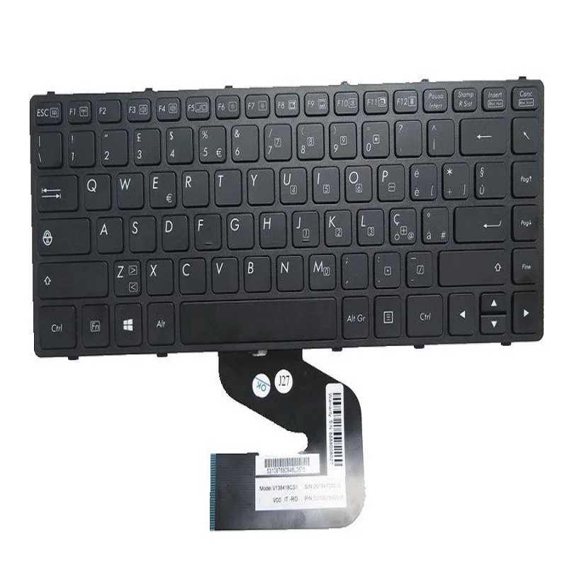 NO Backlit Laptop Black Frame Keyboard For Getac S410 S410G1 S410 G1 S410 G2 S410G2 S410 G3 S410G3 Italy Spanish SP GR GK JP AR