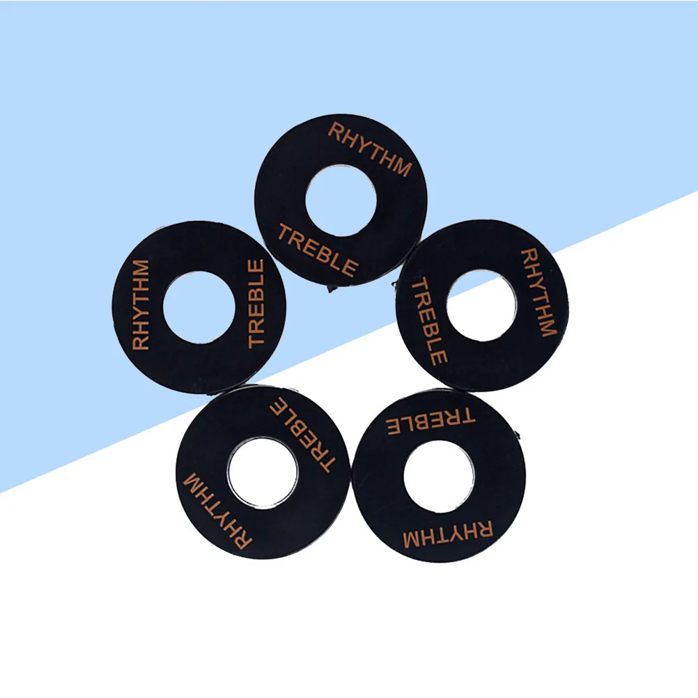 

5Pcs Guitar Toggle Switch Plate Rhythm Treble Washer Ring Gn601 Black Qualified Inspection Date Rhythm Treble Washer